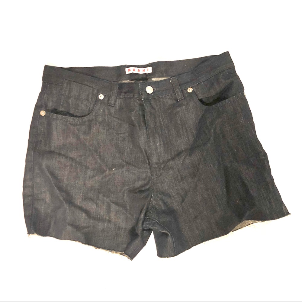 Marni cutoff denim shorts